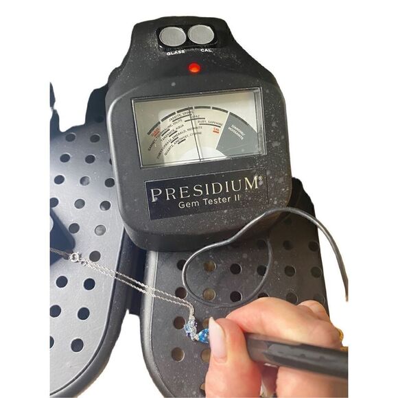 P⭐️M GENUINE SWISS BLUE AND SKY BLUE TOPAZ PENDANT NECKLACE 925 - Picture 10 of 16